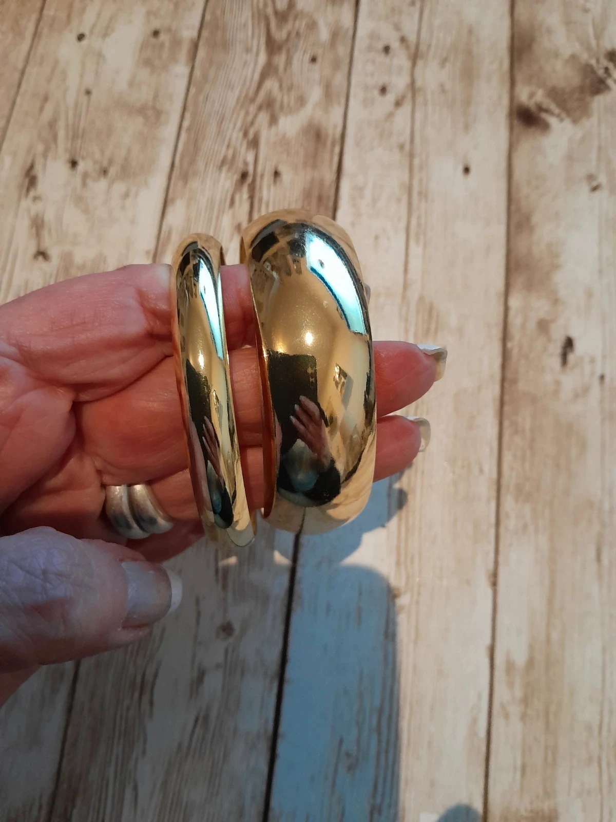Vaste prijs - Set van 2 armbanden, goudkleurige – photo 3